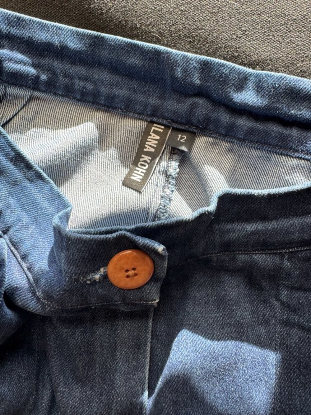 Ilana Kohn Huxie high waisted indigo jean 12 - Picture 5 of 5